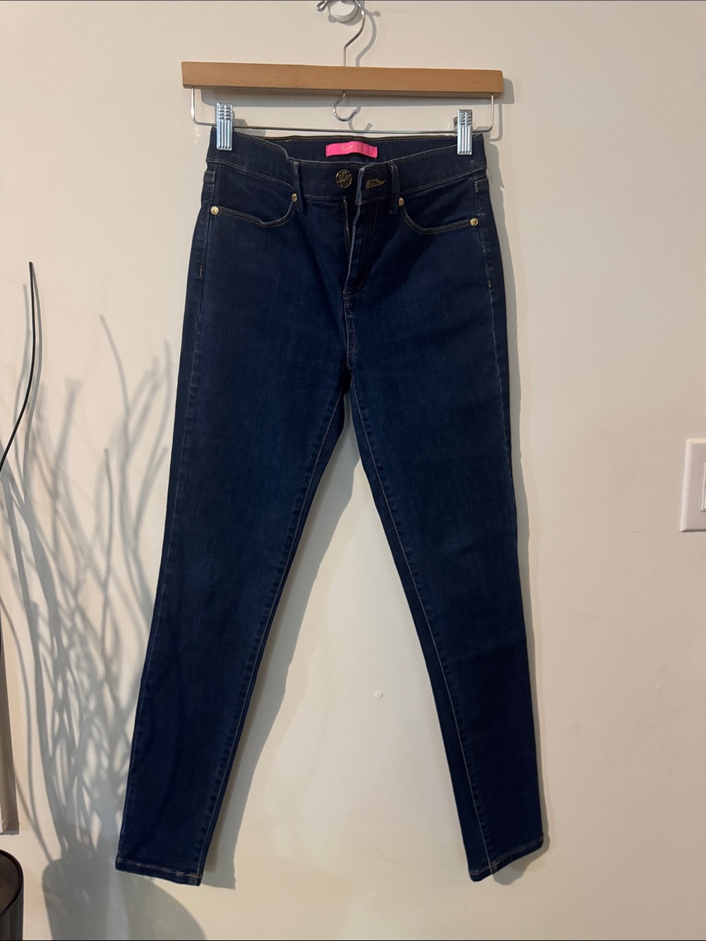 Lily Pulitzer Women’s Dark Blue High-Rise Stretch Jeans